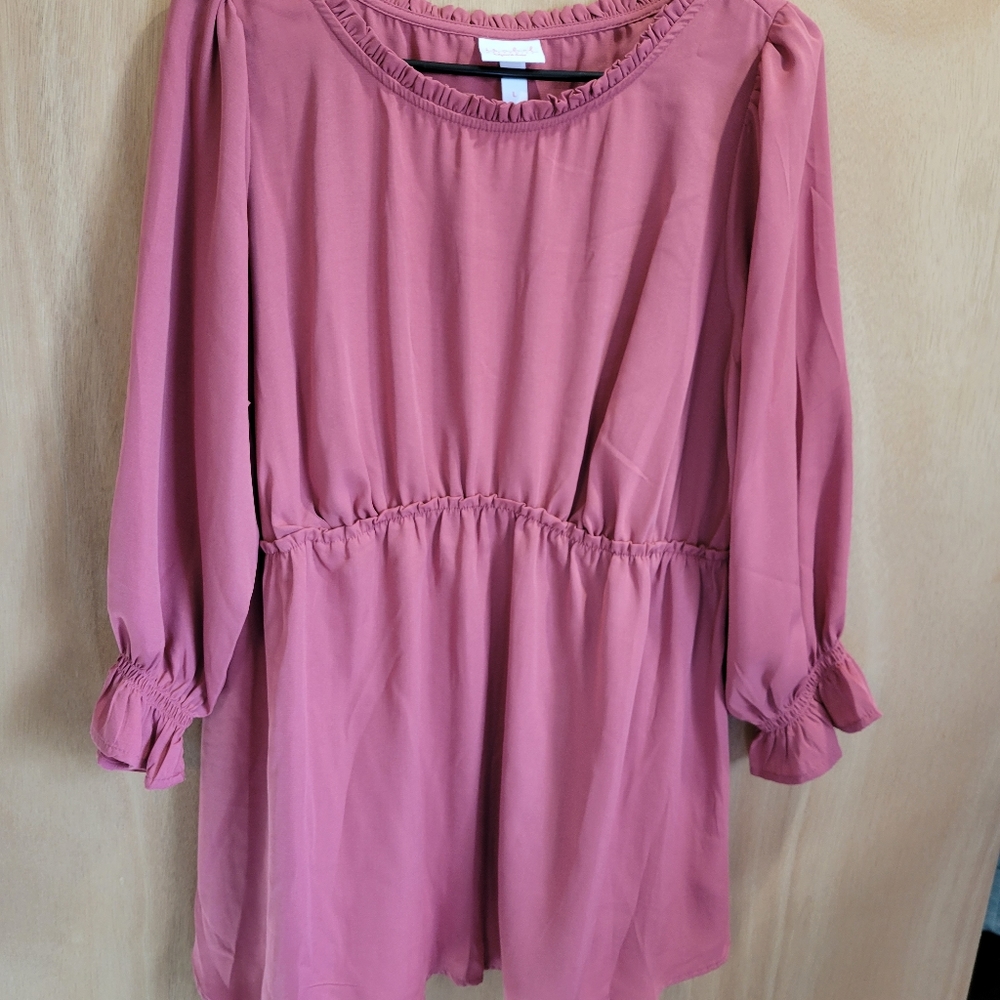 Isabel maternity top, blush, size large